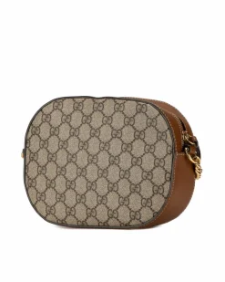 Cross-Body Bags*Gucci Preloved GG Marmont Mini Butterfly Embroidered Crossbody Bag Brown