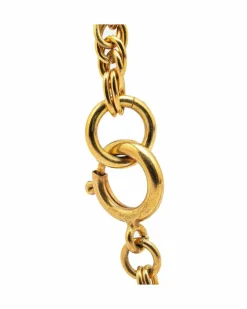 Necklaces*Chanel Preloved Plated Flap Bag Pendant Necklace Gold