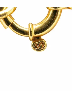 Necklaces*Chanel Preloved Plated Vintage Chain Necklace Gold