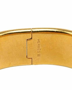 Bracelets*Hermes Preloved Herms Clic Clac H Enamel Bracelet in Blue