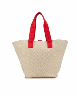 Tote Bags*Hermes Preloved Herms Garden Party 36 Beige Canvas Tote Bag Brown