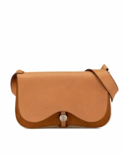 Shoulder Bags*Hermes Preloved Herms Picotin Lock 18 Tan Shoulder Bag Brown