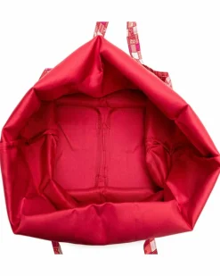 Tote Bags*Hermes Preloved Herms Twilly d'Herms Silk Twill Tote Bag - Pink