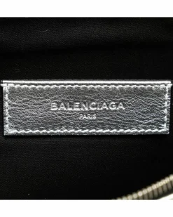 Clutch Bags*Balenciaga Preloved Hourglass Clutch in Silver