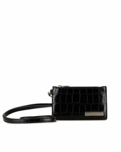 Cross-Body Bags*Balenciaga Preloved Hourglass Mini Wallet On Chain Leather Crossbody Bag Black