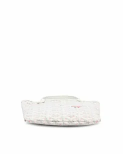 Tote Bags*Goyard Preloved ine Poitiers Claire Voie Coated Canvas Tote with Leather Trim White