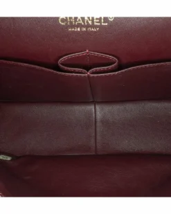 Shoulder Bags*Chanel Preloved Jumbo Classic Lambskin Double Flap Shoulder Bag with Chain Black