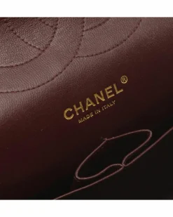 Shoulder Bags*Chanel Preloved Jumbo Classic Quilted Lambskin Double Flap Shoulder Bag Black