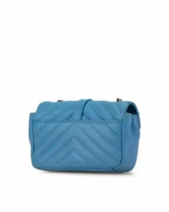 Cross-Body Bags*Saint Laurent Preloved Kate Crossbody Bag in Leather Blue