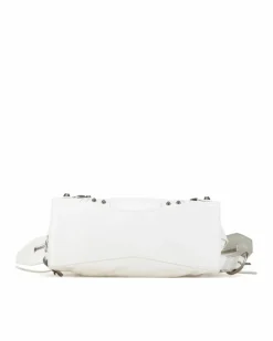 Cross-Body Bags*Balenciaga Preloved Lambskin Leather Motocross Neo Cagole XS Satchel with White