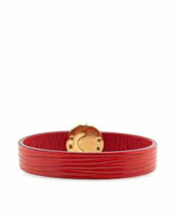 Bracelets*Louis Vuitton Preloved LV Circle Bracelet Red