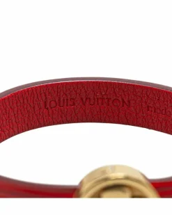Bracelets*Louis Vuitton Preloved LV Circle Bracelet Red