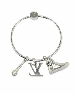 Bracelets*Louis Vuitton Preloved LV Circle Charm Bracelet Silver