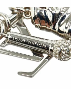 Bracelets*Louis Vuitton Preloved LV Circle Charm Bracelet Silver