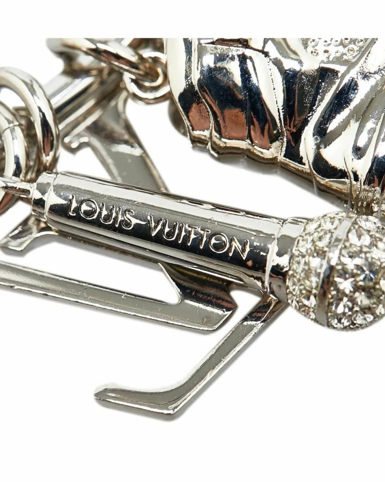 Bracelets*Louis Vuitton Preloved LV Circle Charm Bracelet Silver