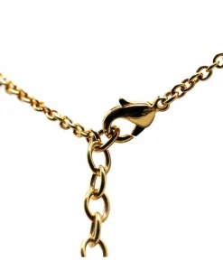 Necklaces*Louis Vuitton Preloved LV Circle Pendant Necklace in Gold