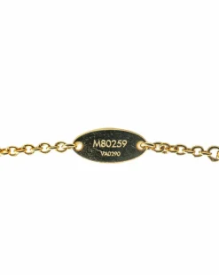 Necklaces*Louis Vuitton Preloved LV Circle Pendant Necklace in Gold