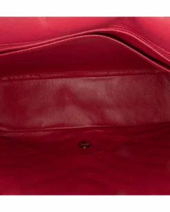 Shoulder Bags*Chanel Preloved Maxi Chevron Quilted Lambskin Single Flap Shoulder Bag with Pink