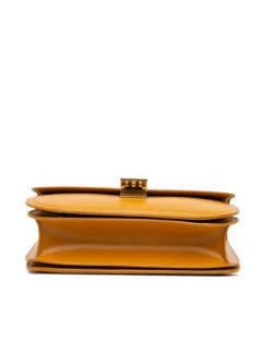 Cross-Body Bags*Celine Preloved Medium Calfskin Classic Box Crossbody Bag with Adjustable Brown