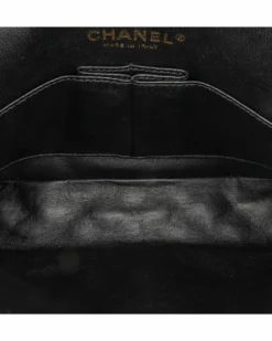 Shoulder Bags*Chanel Preloved Medium Classic Tweed Double Flap Shoulder Bag with Purple