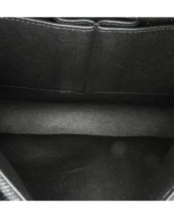 Shoulder Bags*Chanel Preloved Medium Denim Double Flap Shoulder Bag with Woven Chain Straps Black