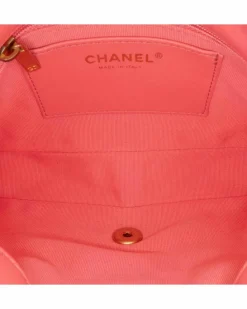 Shoulder Bags*Chanel Preloved Mini Flap Bag Lambskin Leather Shoulder Bag Authentic Pink