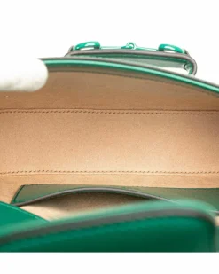 Cross-Body Bags*Gucci Preloved Mini Horsebit 1955 Crossbody Bag with Detachable Strap Green
