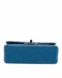 Cross-Body Bags*Chanel Preloved Mini Rectangular Classic Lambskin Crossbody Bag Blue