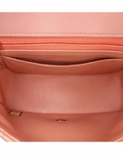 Cross-Body Bags*Chanel Preloved Mini Rectangular Chevron Patent Leather Single Flap Crossbody Pink