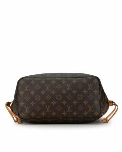 Tote Bags*Louis Vuitton Preloved Monogram Canvas Tote with Vachetta Leather Trim and Interior Brown