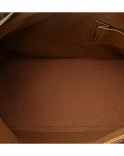 Tote Bags*Louis Vuitton Preloved Monogram Canvas Tote with Vachetta Leather Trim and Interior Brown