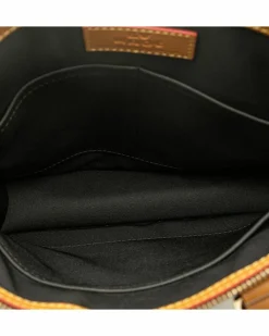 Cross-Body Bags*Louis Vuitton Preloved Monogram Canvas Sac Plat Cross with Leather Handles and Brown