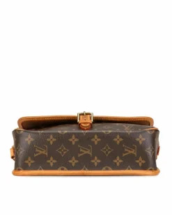 Cross-Body Bags*Louis Vuitton Preloved Monogram Canvas Crossbody Bag with Adjustable Strap and Brown