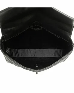 Shoulder Bags*Chanel Preloved New Travel Line East West Flap Shoulder Bag with Chain Strap Black