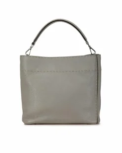 Shoulder Bags*Fendi Preloved Peekaboo ISeeU Leather Shoulder Bag Gray Grey
