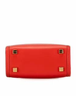 Tote Bags*Fendi Preloved Peekaboo ISeeU Mini Tote Bag Leather WACXGIXHCS8LV900 Red