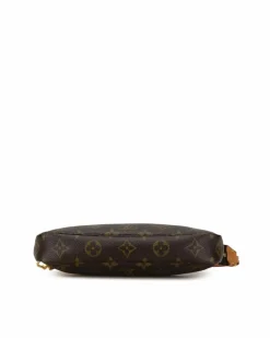 Shoulder Bags*Louis Vuitton Preloved Pochette Accessoires Monogram Coated Canvas Shoulder Bag Brown
