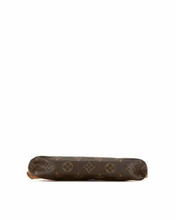 Shoulder Bags*Louis Vuitton Preloved Pochette Accessoires Monogram Coated Canvas Shoulder Bag Brown