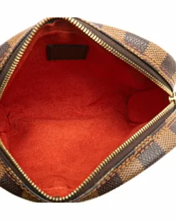 Cross-Body Bags*Louis Vuitton Preloved Pochette Accessoires Damier Canvas Crossbody Bag Brown