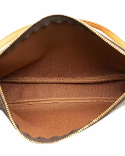 Shoulder Bags*Louis Vuitton Preloved Pochette Accessoires Monogram Canvas Shoulder Bag Brown