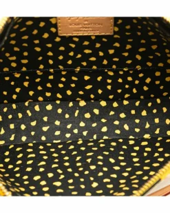 Shoulder Bags*Louis Vuitton Preloved Pochette Accessoires Shoulder Bag in Patent Leather Yellow
