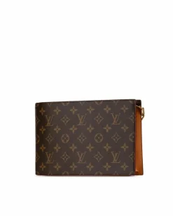 Clutch Bags*Louis Vuitton Preloved Pochette Metis Monogram Clutch Bag F0ARSM131Q85DB89 Brown