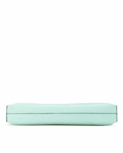 Clutch Bags*LOEWE Preloved Puzzle Clutch Bag in Aqua Leather Blue