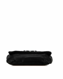 Cross-Body Bags*Chanel Preloved Quilted Calfskin Double Stitch Crossbody with Leather Woven Black
