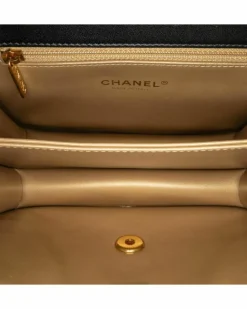 Cross-Body Bags*Chanel Preloved Quilted Lambskin Crossbody Bag with Octagonal Buckle Black