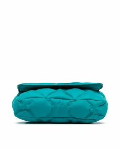 Shoulder Bags*Chanel Preloved Quilted Leather Shoulder Bag with Chain Straps and Twist-Lock Blue