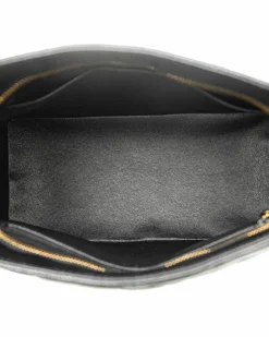 Tote Bags*Chanel Preloved Quilted Leather Tote Bag with Zip Closure and Multiple Black
