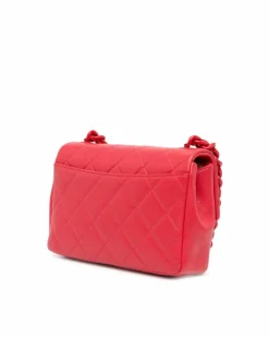 Cross-Body Bags*Chanel Preloved Quilted Leather Crossbody with Chain Strap Pink