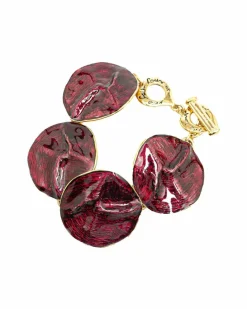Bracelets*Yves Saint Laurent Preloved Red Enamel Bracelet Purple