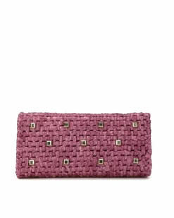 Tote Bags*Ferragamo Preloved Salvatore Studio Straw Tote Bag - Pink